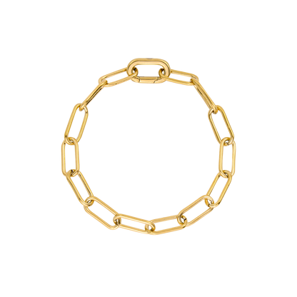 Long Link Bracelet Gold