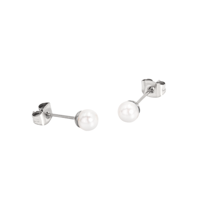 Pretty Pearl Studs Silber