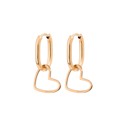 Simple Love Oval Hoops Baby Roségold