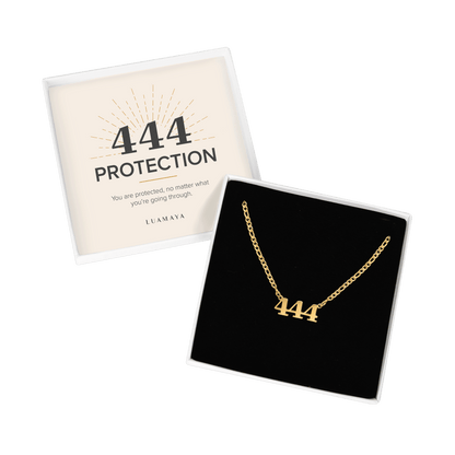 Angel Number 444 Necklace Gold