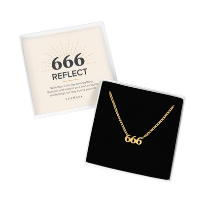 Angel Number 666 Necklace Gold