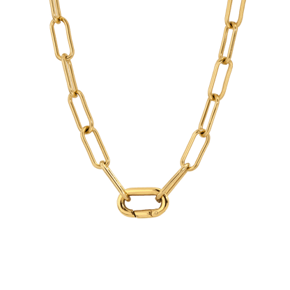 Long Link Necklace Gold