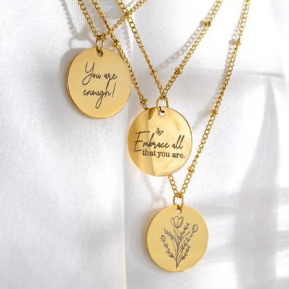 Embrace all that you are Necklace Roségold