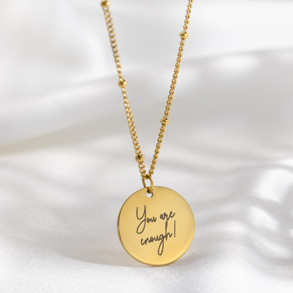 You are enough Necklace Gold